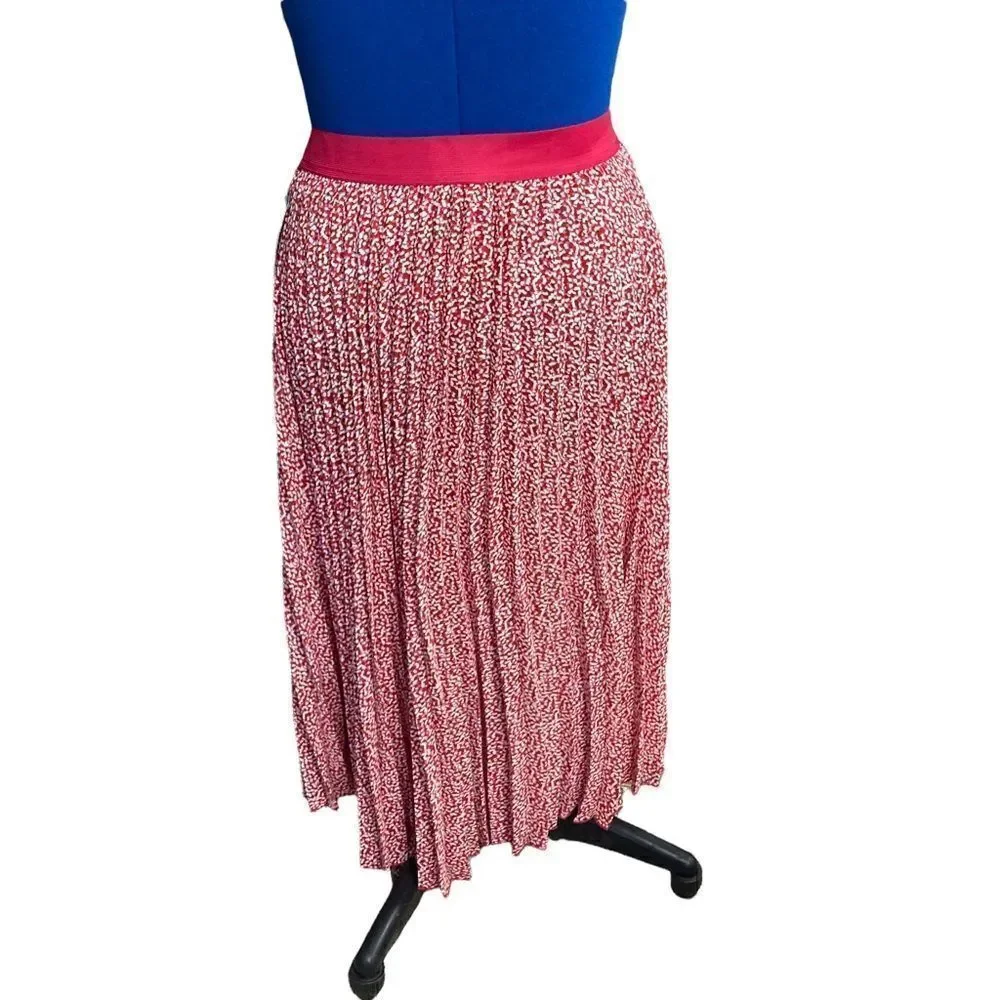 VINCE CAMUTO Women’s Maxi‎ Skirt Size Large, Pink & Ivory